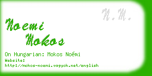 noemi mokos business card